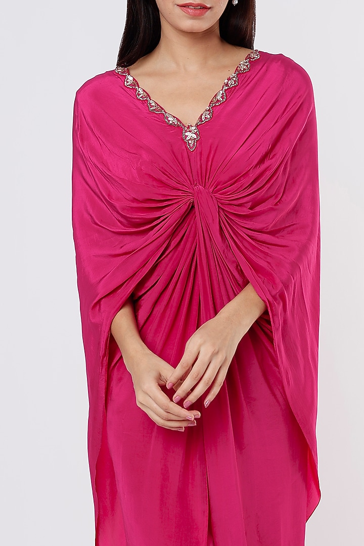 Pink Embroidered Tunic Set by Dev R Nil at Pernia's Pop Up Shop