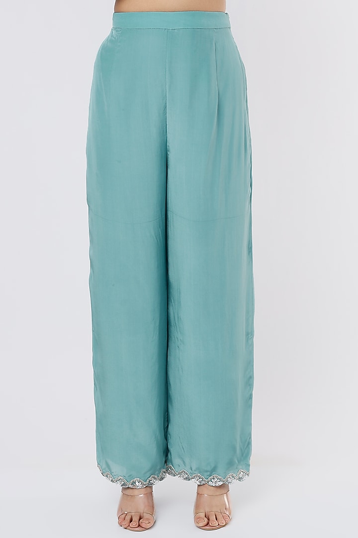 Jade Crepe Tunic Set by Dev R Nil at Pernia's Pop Up Shop