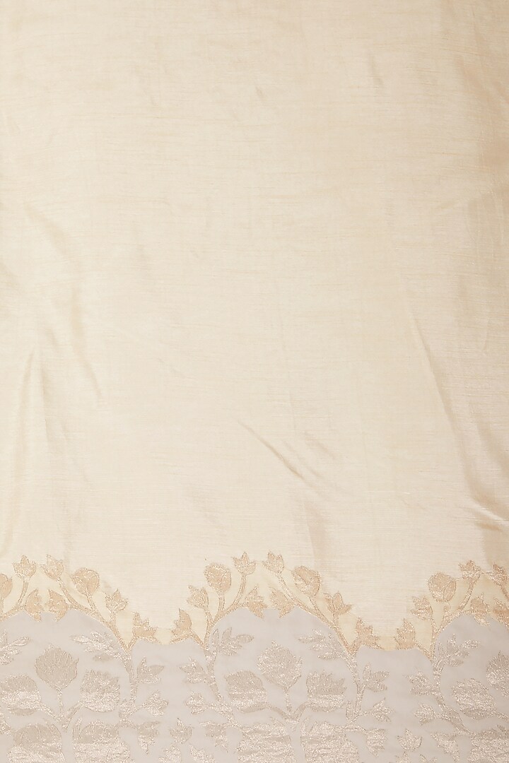 Gold Butta Embroidered Wedding Saree Set by Dev R Nil at Pernia's Pop Up Shop