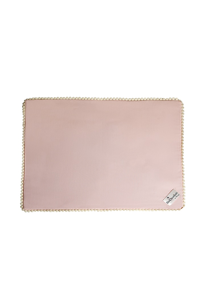 White Organic Cotton Digital Printed Tea Dessert Table Mat Set by DE CHEVALERiE en Rouge at Pernia's Pop Up Shop