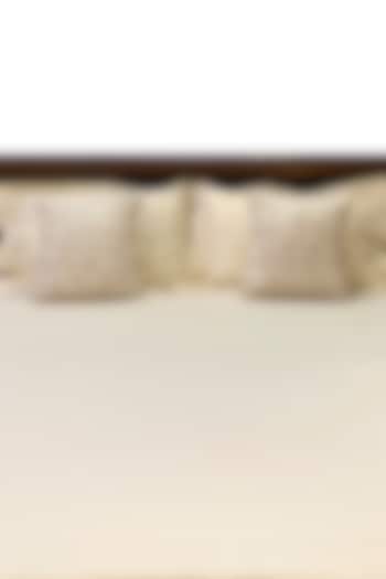 Beige Cotton King Bedsheet Set (Set Of 5) by Design Gaatha at Pernia's Pop Up Shop