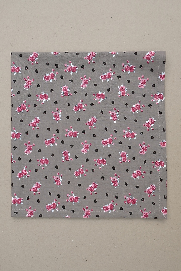 Light Brown Printed Table Napkin With Tray Holder by Design Gaatha at Pernia's Pop Up Shop