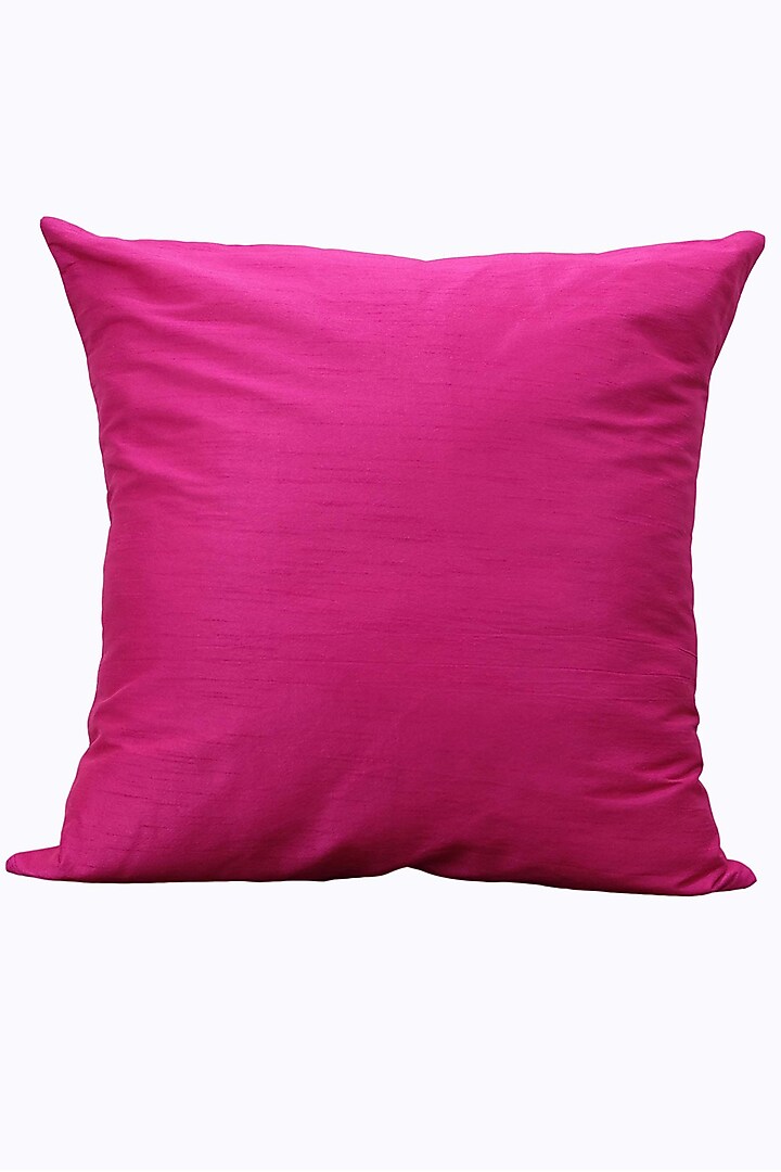 Pink & Multi-Colored Hand Painted Cushion Covers (Set of 2) by Design Gaatha at Pernia's Pop Up Shop