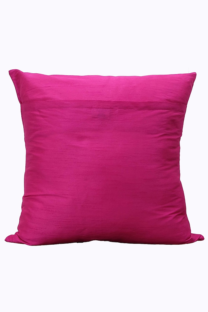 Pink & Multi-Colored Hand Painted Cushion Covers (Set of 2) by Design Gaatha at Pernia's Pop Up Shop