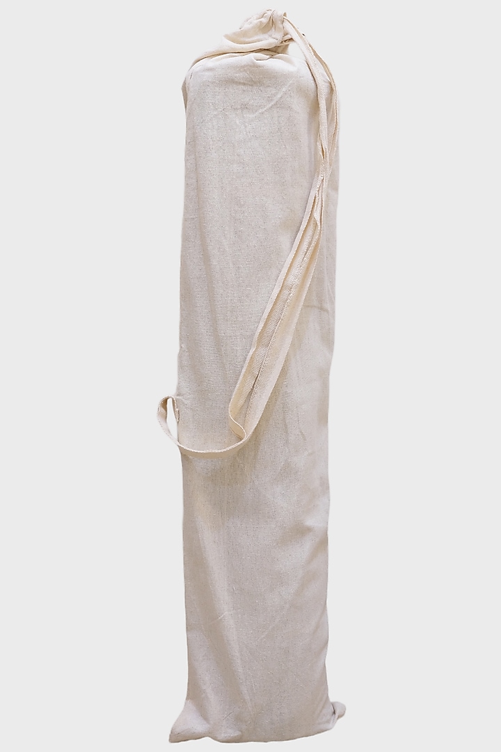 Cream & Beige Rug Yoga Mat With Bag by Design Gaatha at Pernia's Pop Up Shop