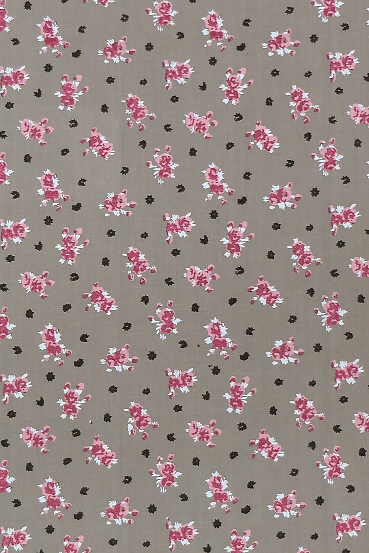 Light Brown Cotton Floral Printed Table Napkins Set by Design Gaatha at Pernia's Pop Up Shop