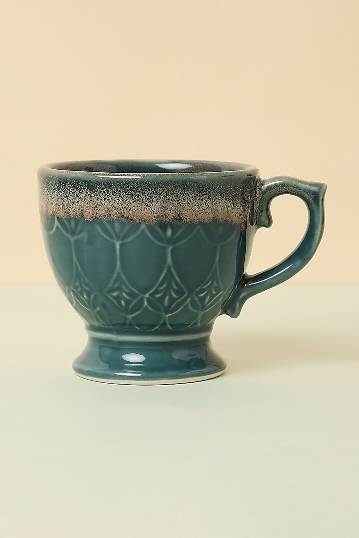Teal Ceramic Cup Set by Design Gaatha at Pernia's Pop Up Shop