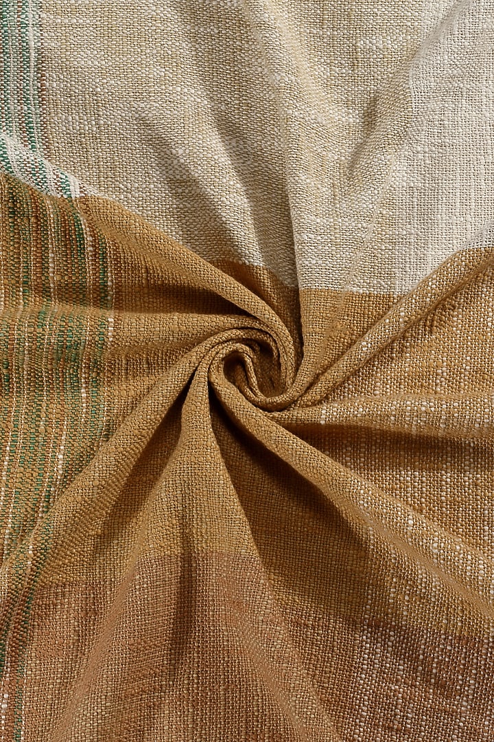 Cream & Beige Cotton Stripes Printed Bedcover by Design Gaatha at Pernia's Pop Up Shop