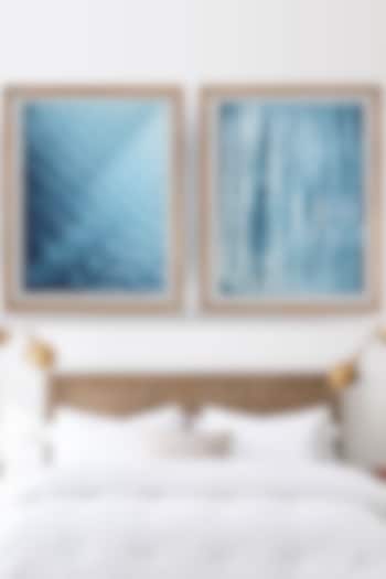 Blue Shibori Tie & Dyed Wall Art by Design Gaatha at Pernia's Pop Up Shop