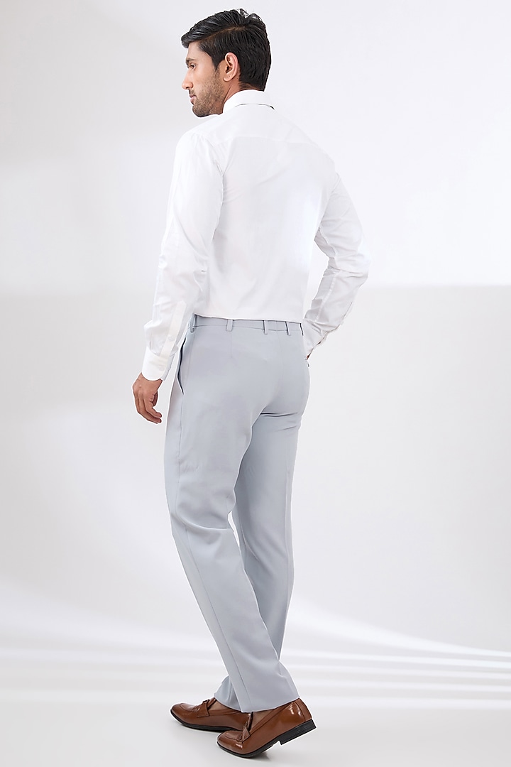 Grey Terry Rayon Non Wool Acrylic Embellished Suit Set by Dhananjay at Pernia's Pop Up Shop