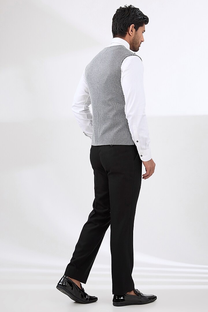 Black Terry Rayon Non Wool Suit Set by Dhananjay at Pernia's Pop Up Shop