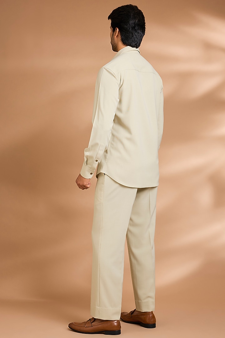 Mint Green Polynosic Floral Embroidered Jacket Set by Dhananjay at Pernia's Pop Up Shop