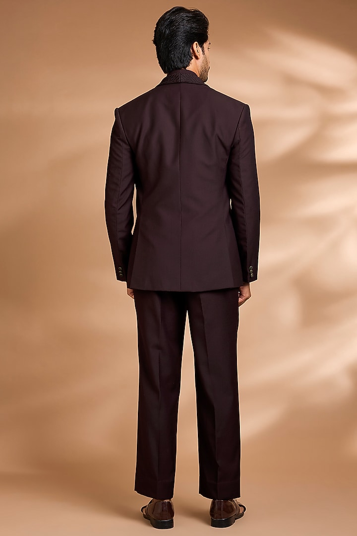 Brown Terry Rayon Jacket Set by Dhananjay at Pernia's Pop Up Shop