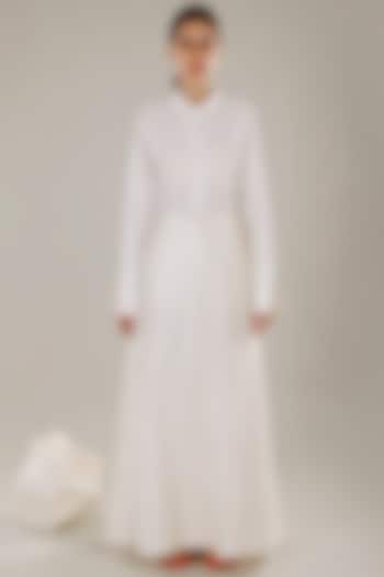 White Khadi Shirt by DHI at Pernia's Pop Up Shop