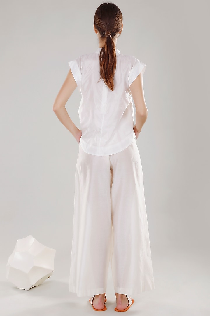 Ivory Asymmetrical T-Shirt by DHI at Pernia's Pop Up Shop