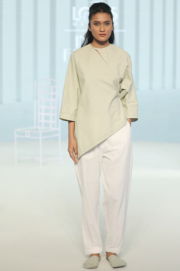 Off-White Khadi Pants by DHI