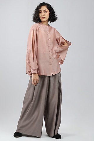 Dusty Pink Embroidered Tunic by DHI