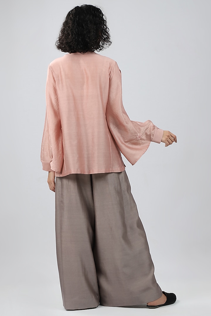 Dusty Pink Embroidered Tunic by DHI at Pernia's Pop Up Shop