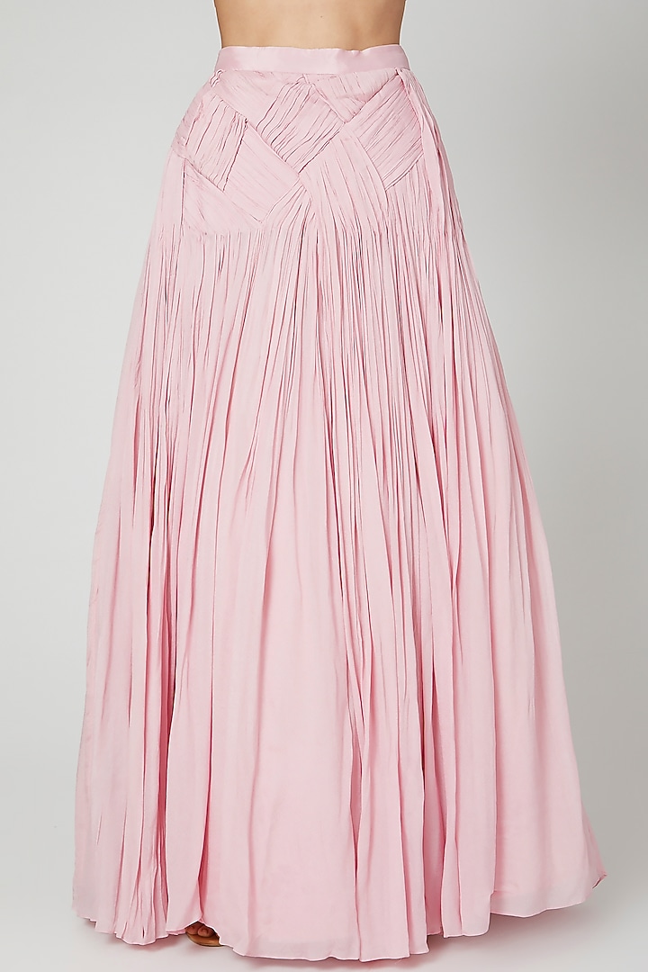 Mauve Embroidered Wedding Lehenga With Blouse by Nitika Kanodia Gupta at Pernia's Pop Up Shop