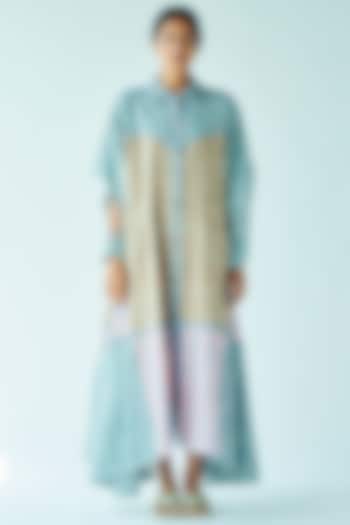 Multi-Colored Handwoven Maxi Dress by Doh Tak Keh