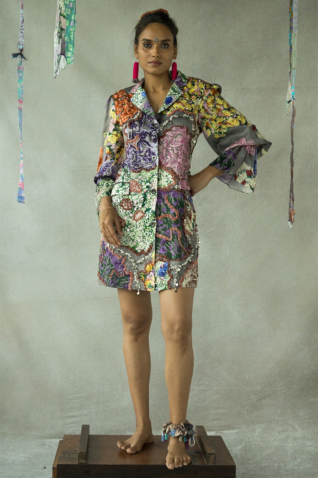 Embroidered hotsell blazer dress