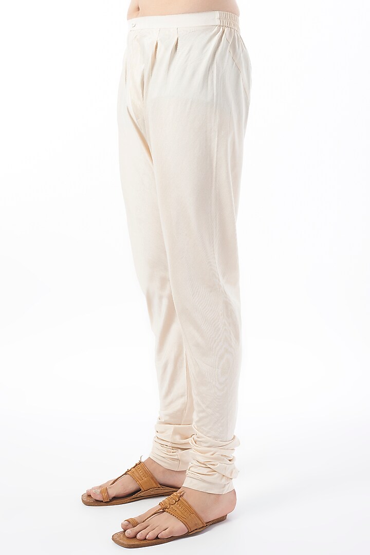 Moon Rock Cotton Silk Chanderi Embroidered Kurta Set by Dhruv Vaish at Pernia's Pop Up Shop