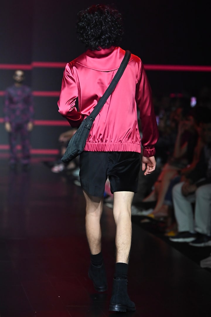Black Velvet Shorts by Dhruv Vaish at Pernia's Pop Up Shop