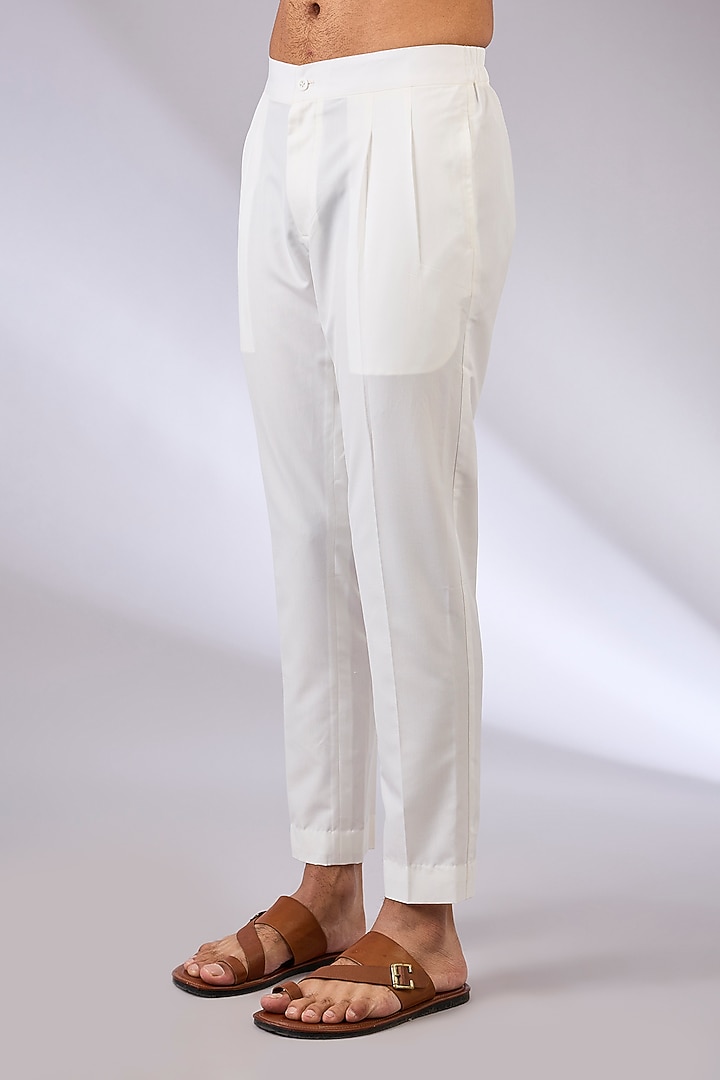 Onion Pink Cotton Silk Kurta Set by Dhruv Vaish at Pernia's Pop Up Shop