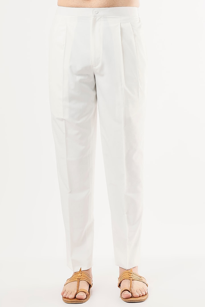 Tan Cotton Silk Dyed Kurta Set by Dhruv Vaish at Pernia's Pop Up Shop