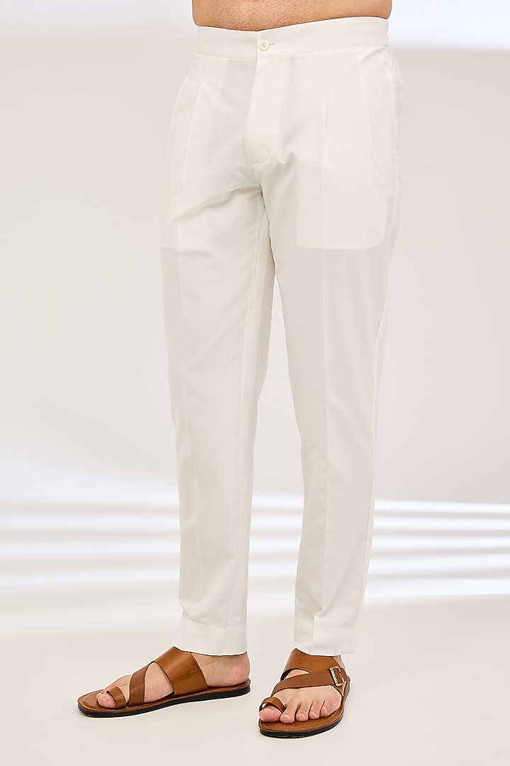 Navy Blue Cotton Kurta Set by Dhruv Vaish at Pernia's Pop Up Shop