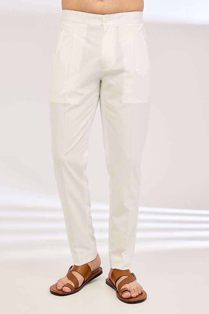 Navy Cotton Kurta Set by Dhruv Vaish at Pernia's Pop Up Shop