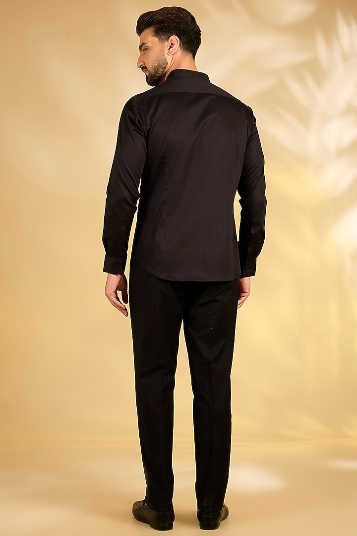 Bottle Green Textured Fabric Groom Indowestern Set by Dhruv Vaish at Pernia's Pop Up Shop