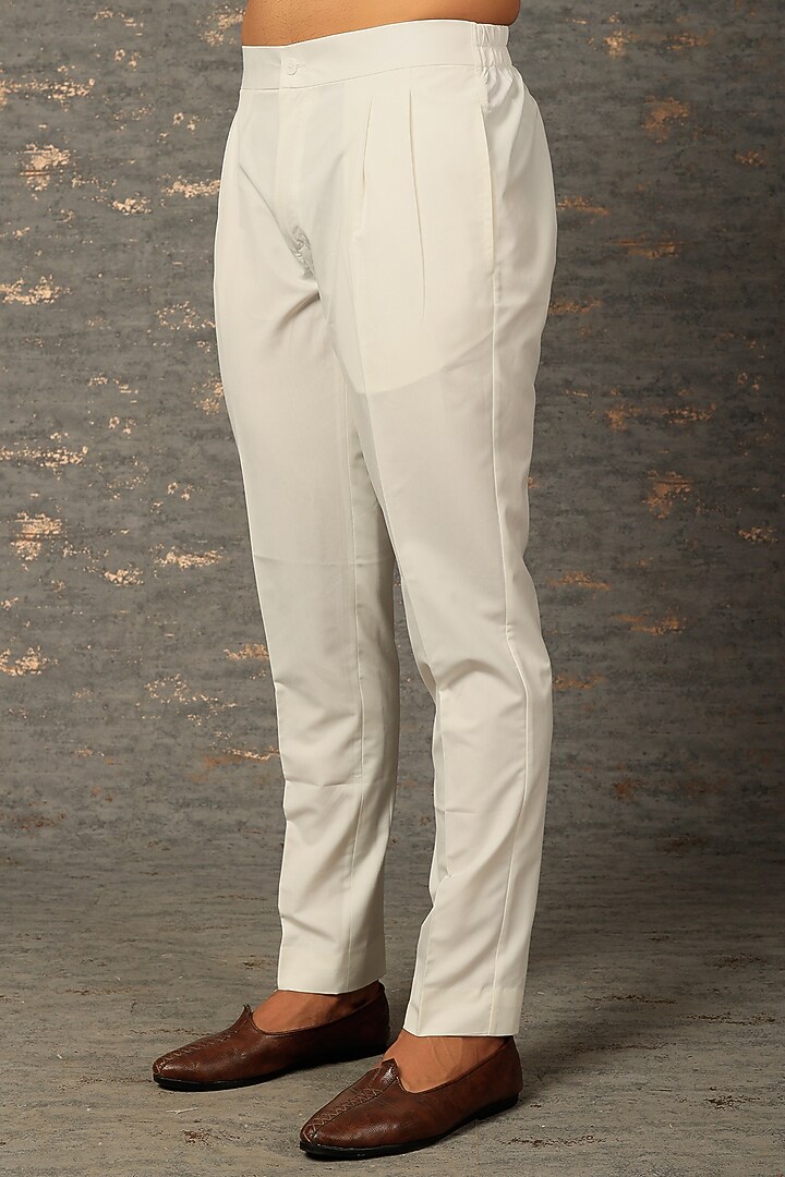 Old Mauve Raw Silk & Cotton Silk Embroidered Kurta Set by Dhruv Vaish at Pernia's Pop Up Shop