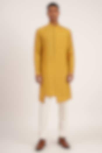 Marigold Cotton Kurta Set by Dhruv Vaish