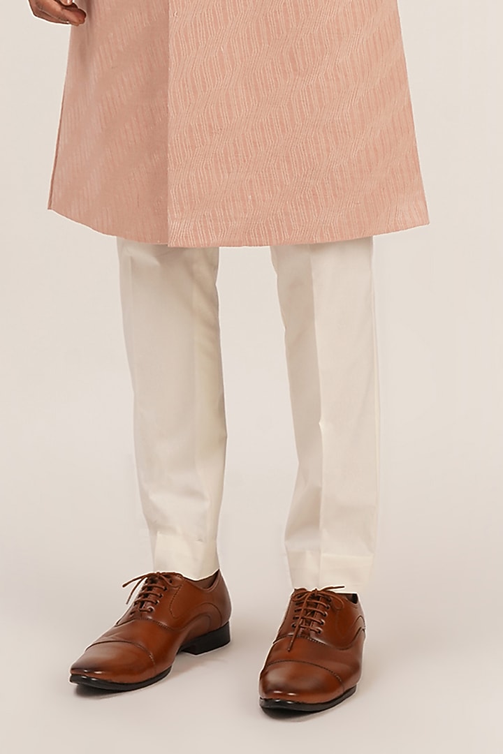 Sandrose Silk Thread Embroidered Groom Sherwani Set by Dhruv Vaish at Pernia's Pop Up Shop