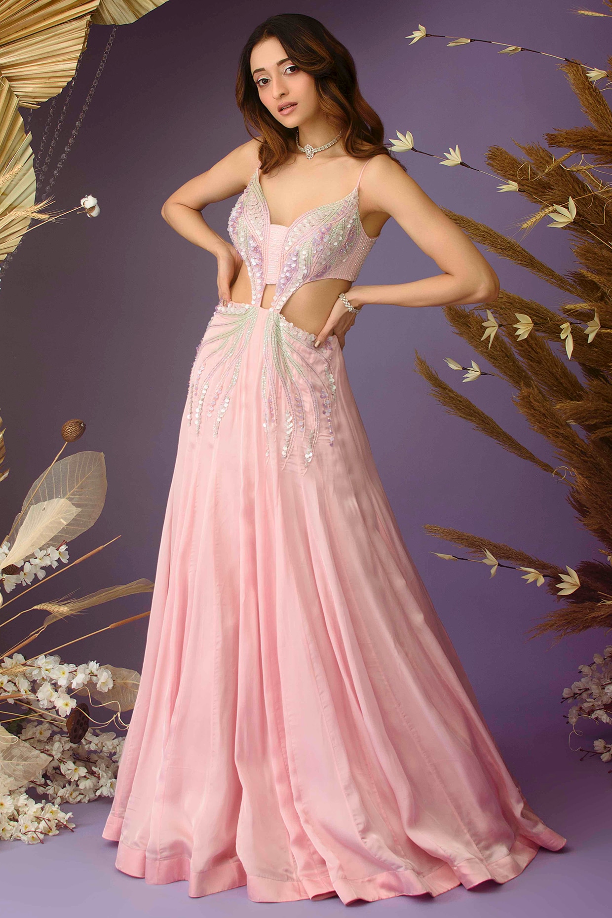 Fiona Embellished Maxi Gown - New In from Yumi UK