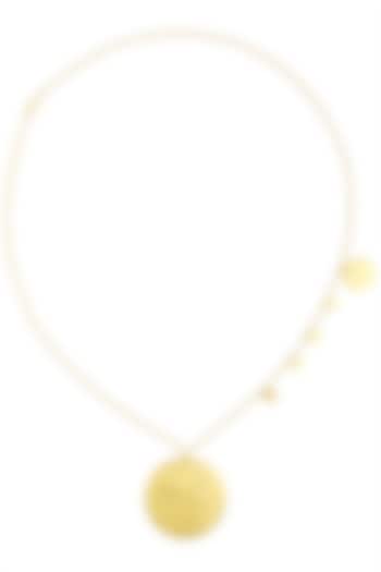 Matte Gold Plated Ladoo Play Chain Necklace by Dhora