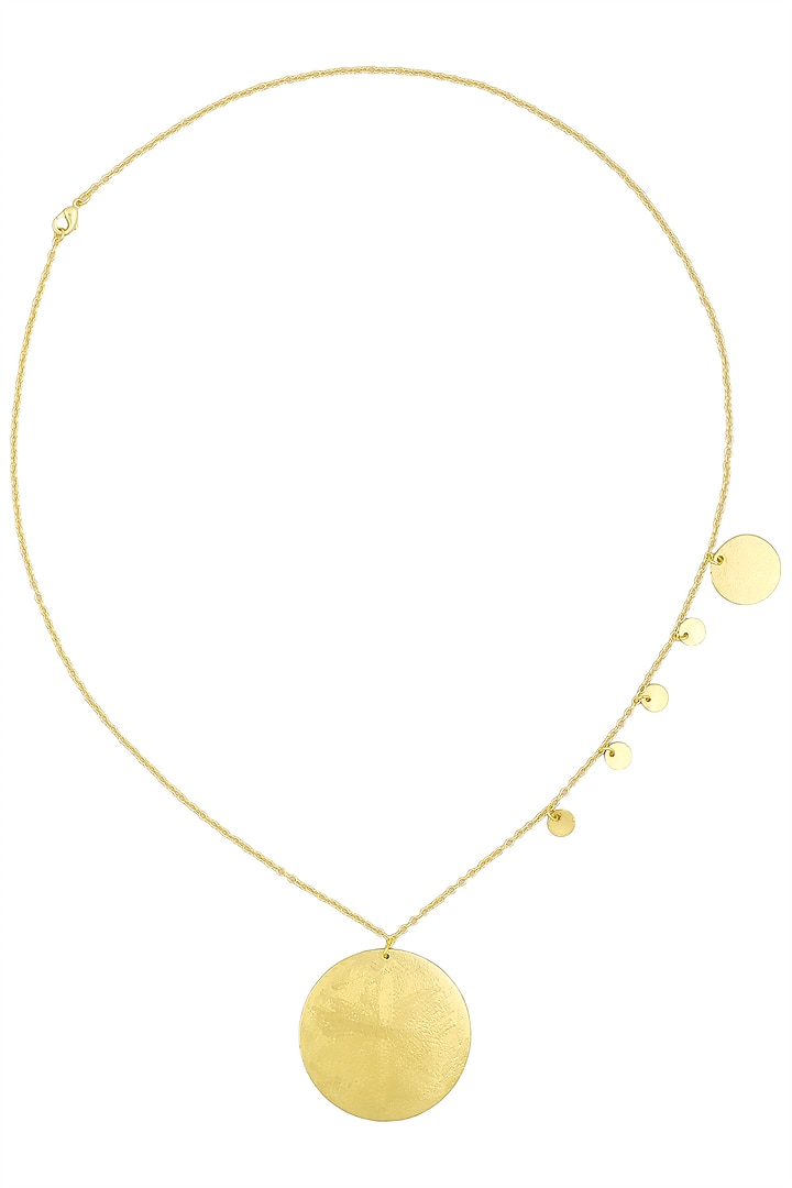 Matte Gold Plated Ladoo Play Chain Necklace by Dhora