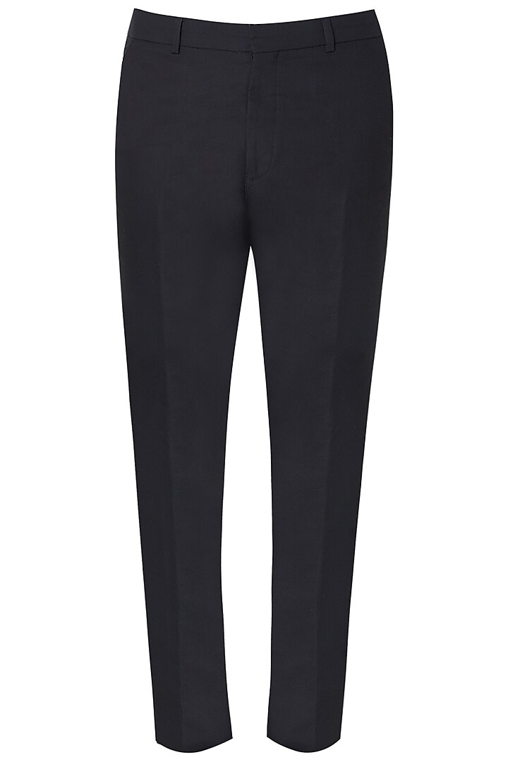 Black Side Striped Trousers by Dhruv Vaish