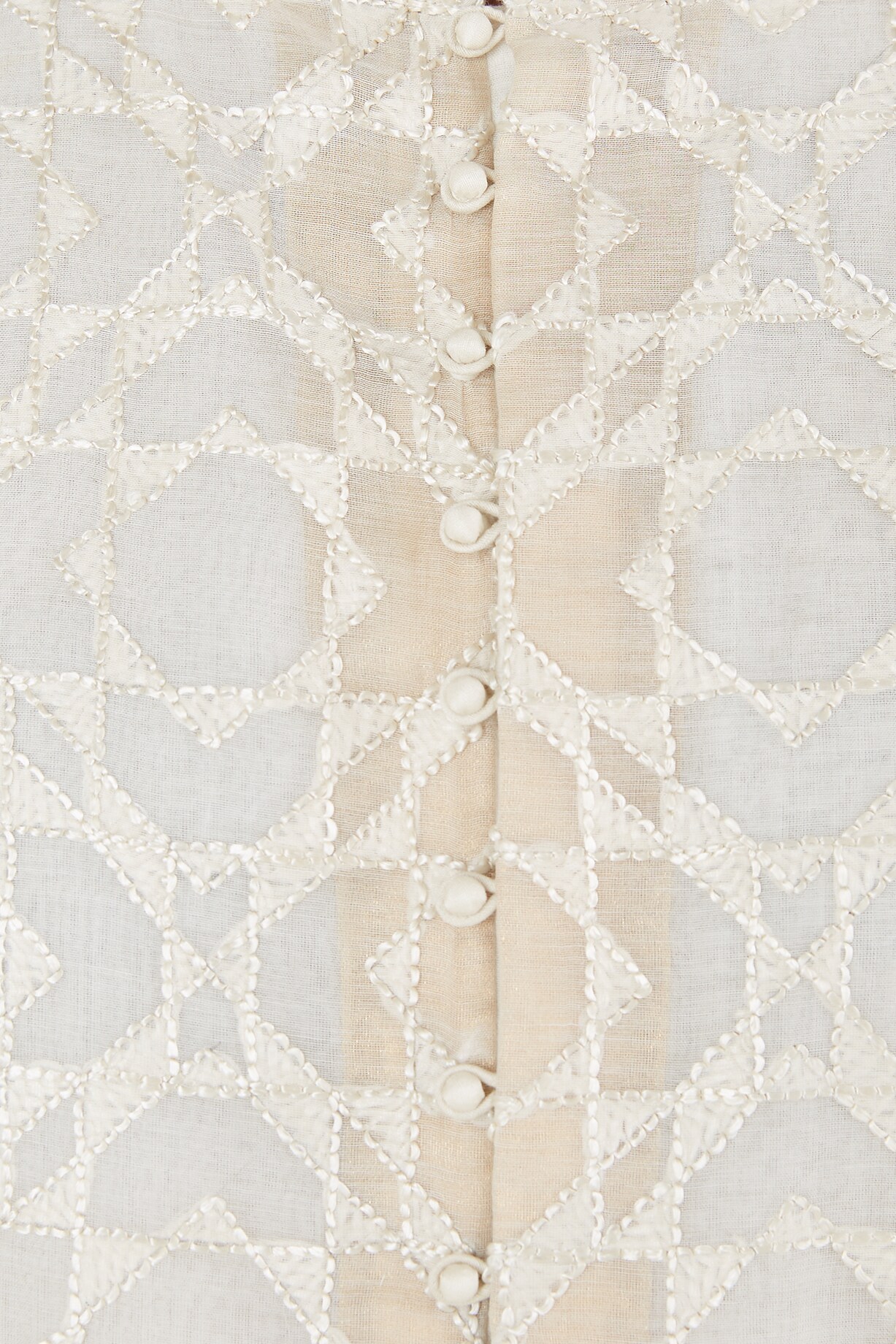 Cream Kurta Lucknowi Aligadhi Pant main image 1
