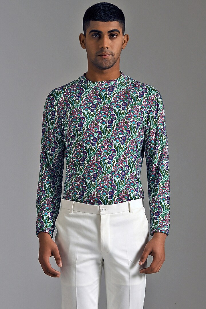 Cream Cotton Trousers by Dhruv Vaish at Pernia's Pop Up Shop