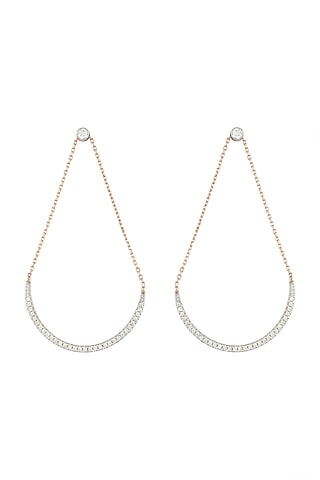 Rose Gold & Lab Grown Diamond Chandelier Earrings by Diai Designs