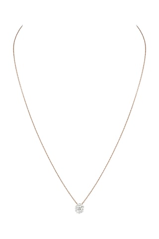 Rose Gold & Lab Grown Diamond Pendant Necklace by Diai Designs