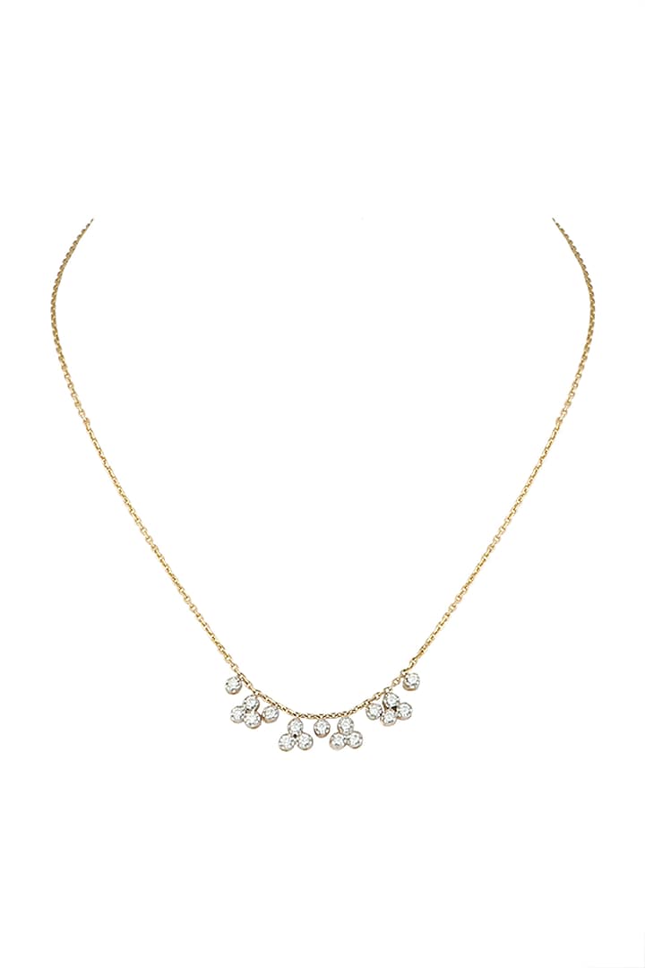 Gold & Lab Grown Diamond Choker Necklace by Diai Designs