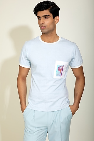 Mint Cotton T-Shirt by DIERMEISS BY THE DRAGON LADY