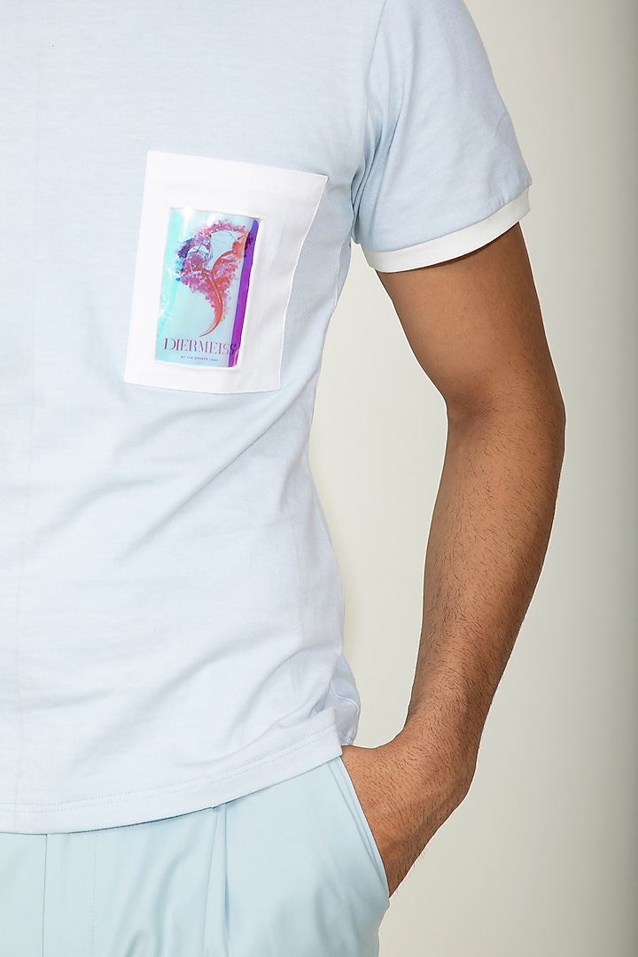 Mint Cotton T-Shirt by DIERMEISS BY THE DRAGON LADY at Pernia's Pop Up Shop