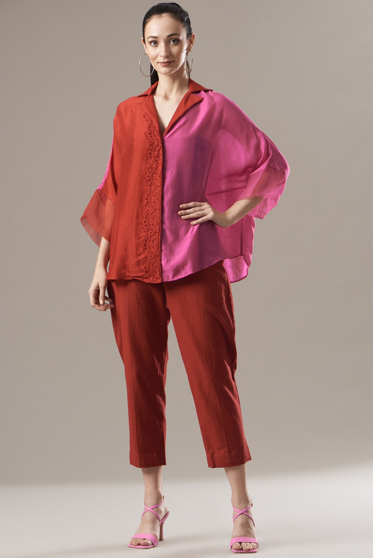 Prinkipo Vegan Silk Shirt Red