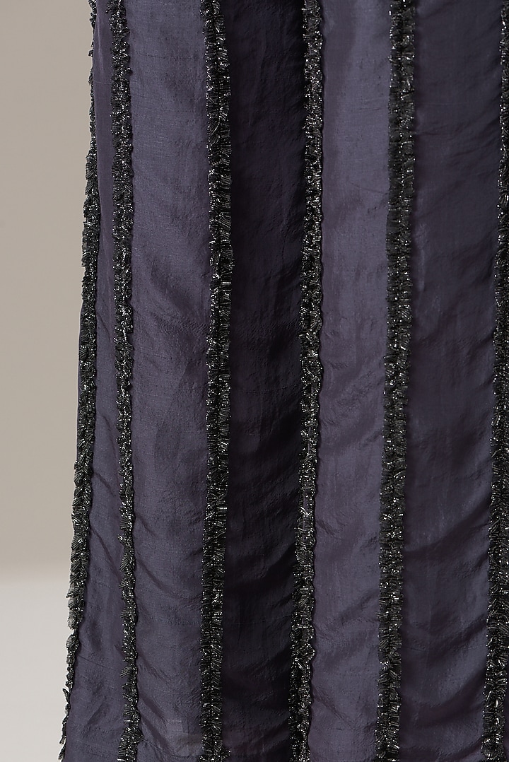 Grey Silk Pants by Divya Jain at Pernia's Pop Up Shop