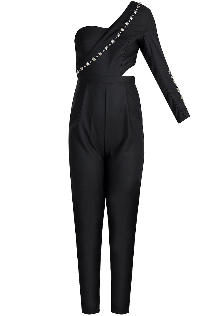 Kahasa Plus Size Jumpsuit For Curvy Women cheap black blazer black