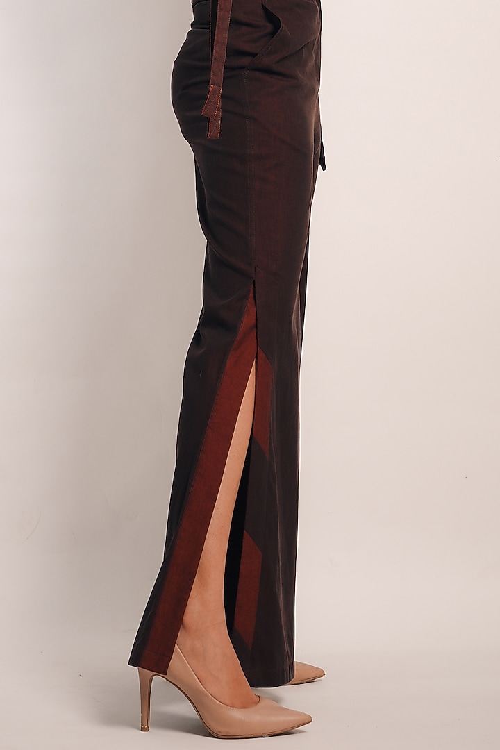 Brown Denim Co-Ord Set by Diksha Khanna at Pernia's Pop Up Shop